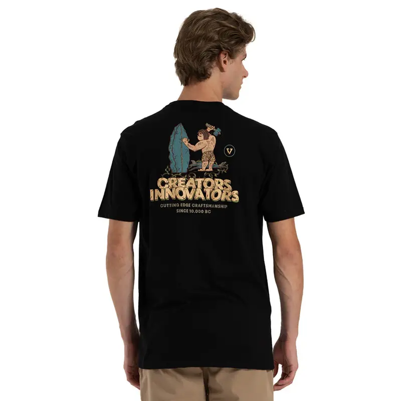 CAMISETA VISSLA CUTTING EDGE PRETO