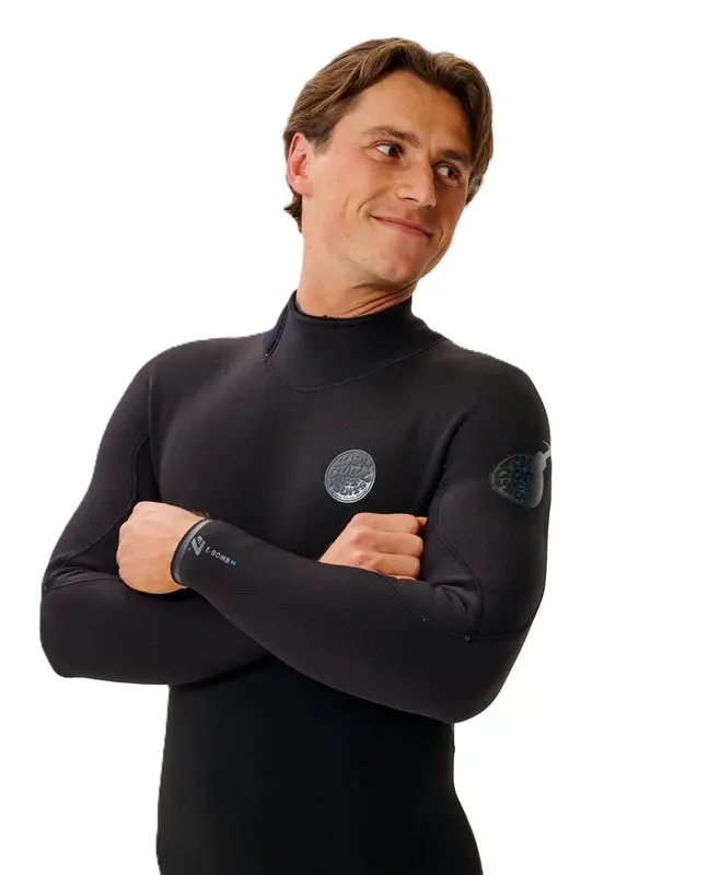 LONG JOHN RIP CURL EBOMB 3:2MM BACK ZIP BLACK