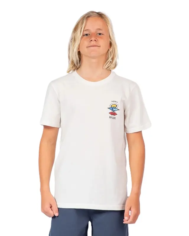 CAMISETA RIP CURL SEARCH ICON JUVENIL BONE