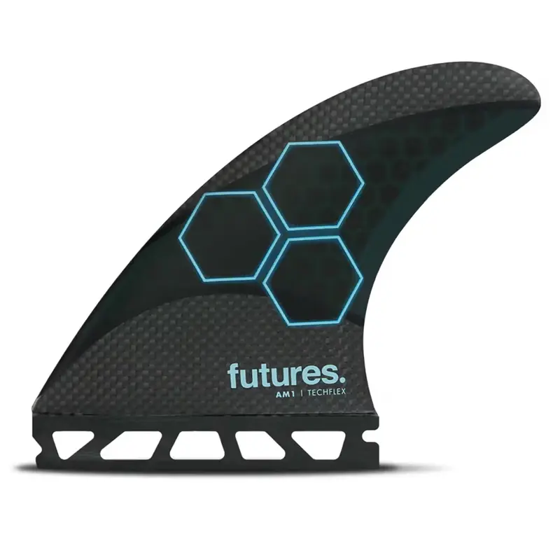 QUILHA FUTURES AM1 TECHFLEX 5-FIN PRETO/AZUL