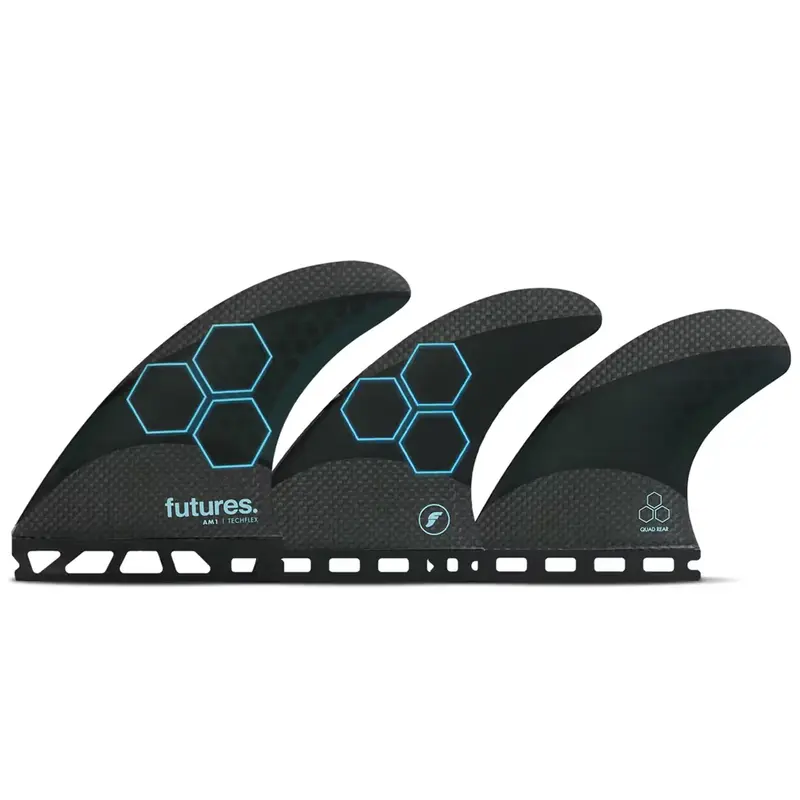 QUILHA FUTURES AM1 TECHFLEX 5-FIN PRETO/AZUL