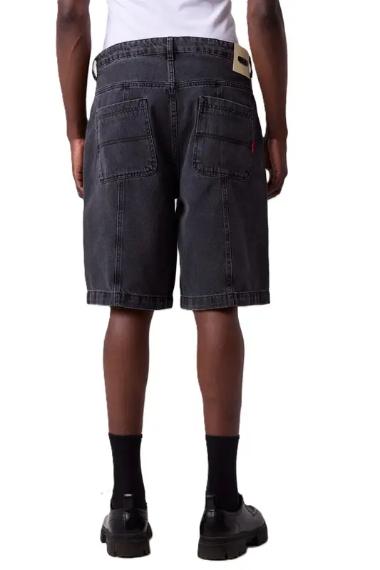 BERMUDA THESAINT DENIM JORTS POCKETS BLACK