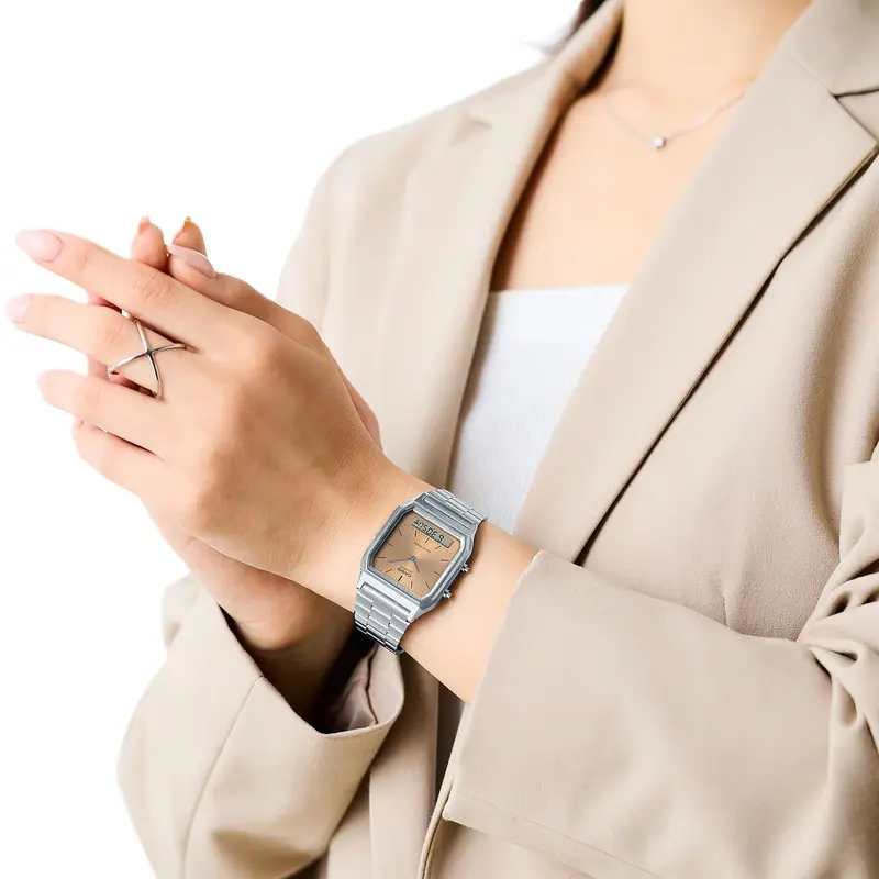 RELOGIO CASIO VIINTAGE AQ-230A-4AMQYDF-SC PRATA