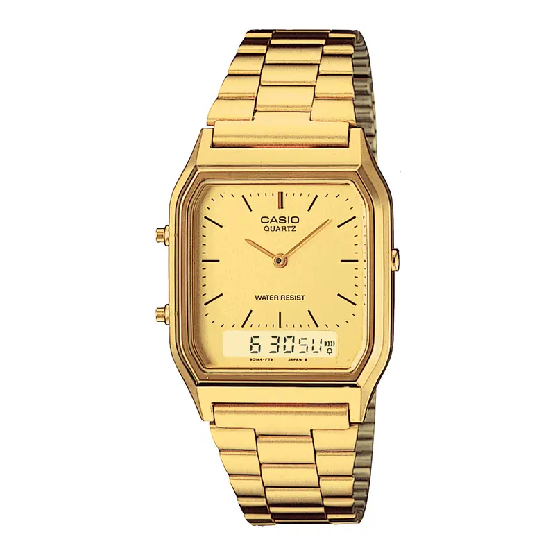 RELOGIO CASIO VINTAGE AQ-230GA-9DMQ-SC DOURADO