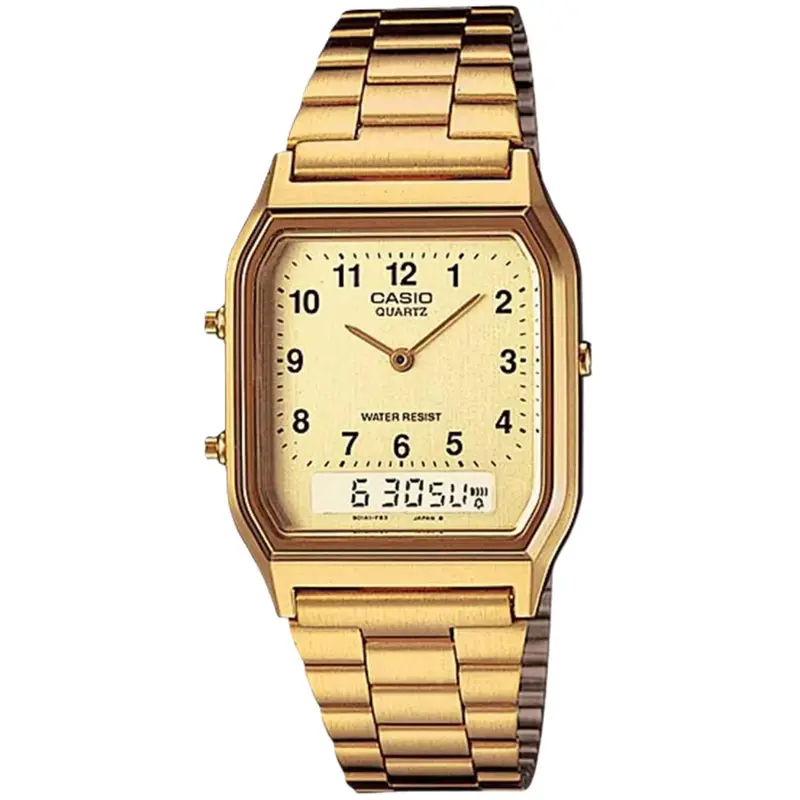 RELOGIO CASIO VINTAGE AQ-230GA-9BMQ-SC DOURADO