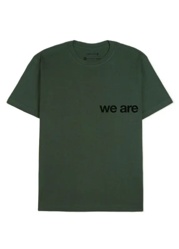 CAMISETA OKSLEN WE ARE NATURE VERDE ESMERALDA
