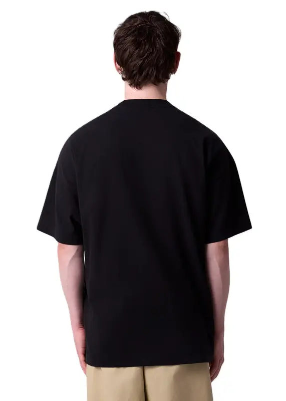 T-SHIRT THESAINT OVERSIZED TIME MACHINE BLACK