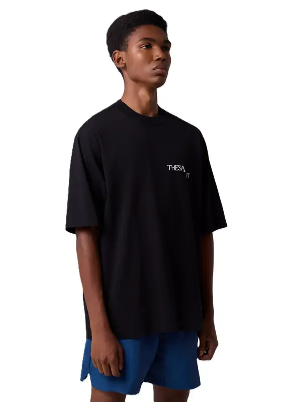 T-SHIRT THESAINT UNIQUE SPACESHIP BLACK