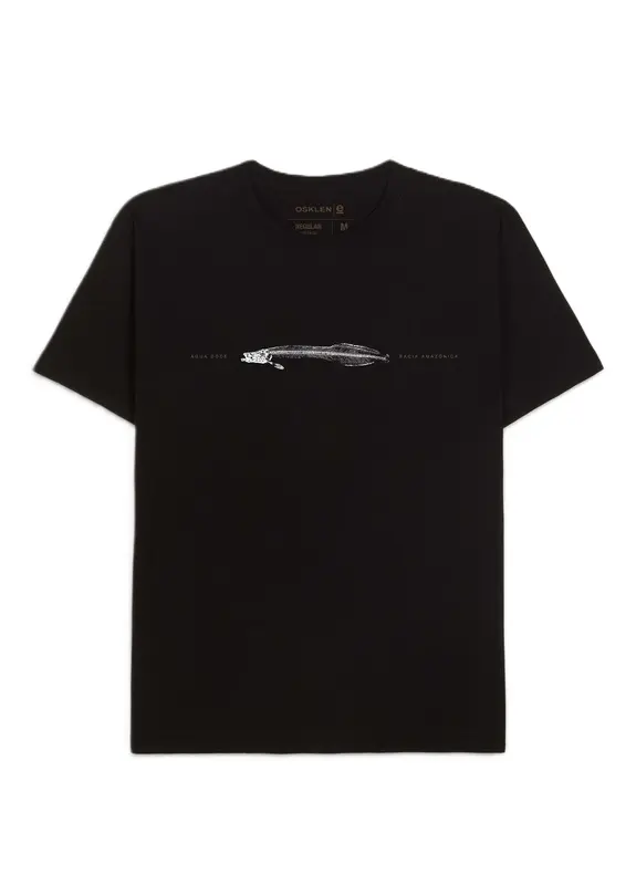 CAMISETA OSKLEN VINTAGE PIRARUCU PRETO
