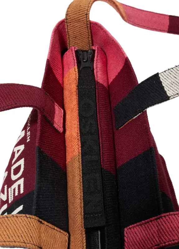 BOLSA OSKLEN SMALL STRIPES COLOR MARROM/RUBI
