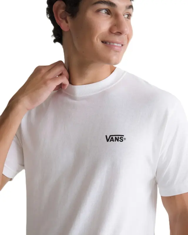 CAMISETA VANS NEW LEFT CHEST WHITE-BLACK