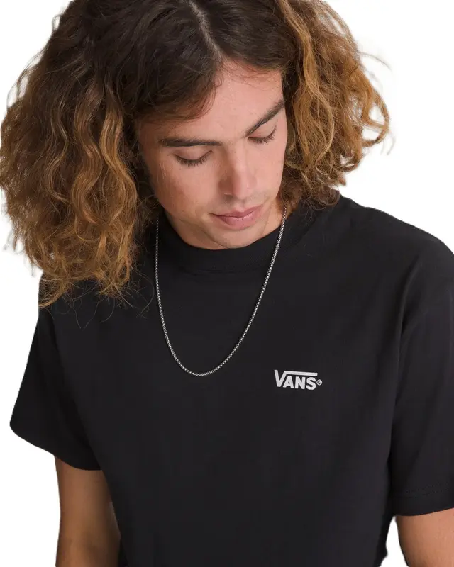 CAMISETA VANS NEW LEFT CHEST SS BLACK-WHITE