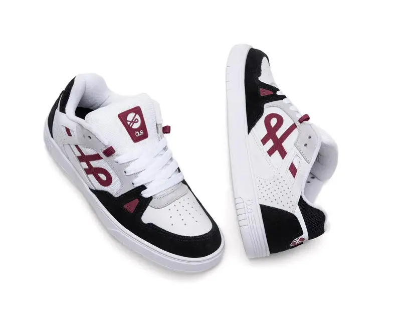 TENIS ÖUS 2K COURO PRT BORDO BRANCO ESSENCIAL