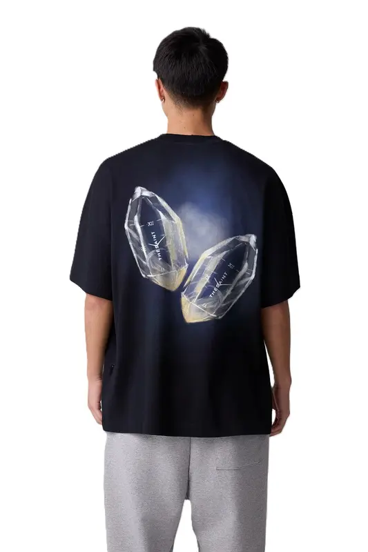 CAMISETA THESAINT OVERSIZED GEMLIGHT BLACK