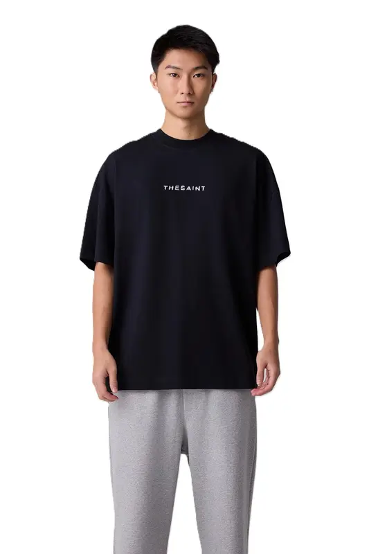 CAMISETA THESAINT OVERSIZED GEMLIGHT BLACK