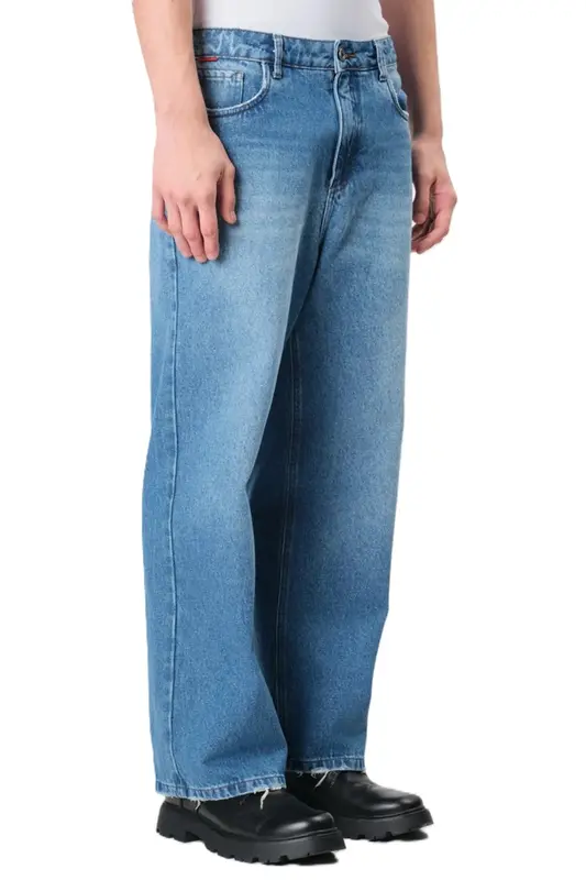 CALCA THESAINT REGULAR DENIM PANTS SOLID BLUE