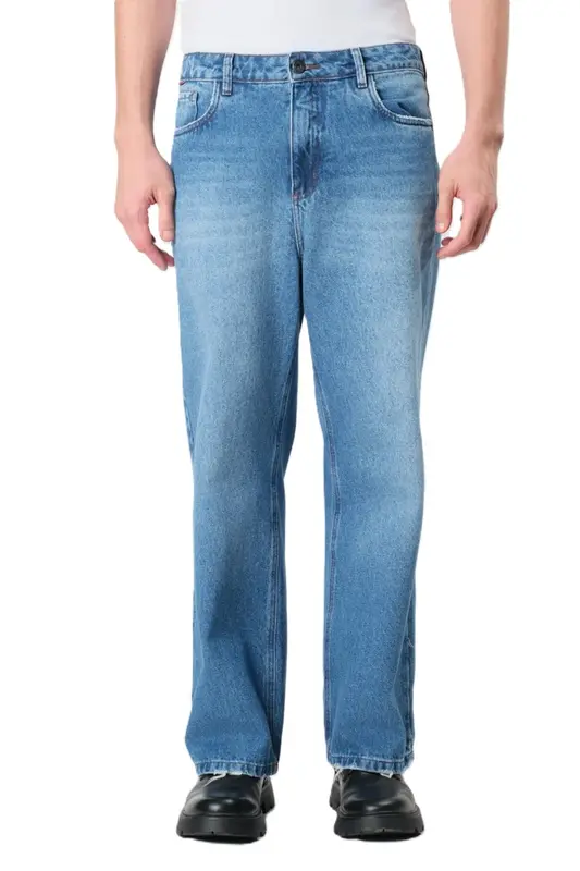 CALCA THESAINT REGULAR DENIM PANTS SOLID BLUE
