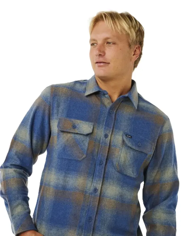 CAMISA RIP CURL SEARCH WOOL FLANNEL LIGHT NAVY