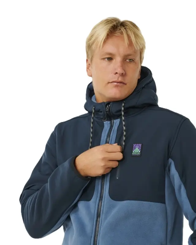 MOLETOM RIP CURL ANTI SERIES SEARCH ZIP BLUEFIN