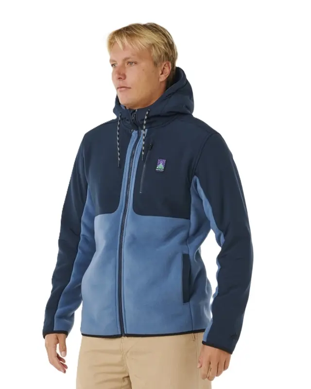 MOLETOM RIP CURL ANTI SERIES SEARCH ZIP BLUEFIN