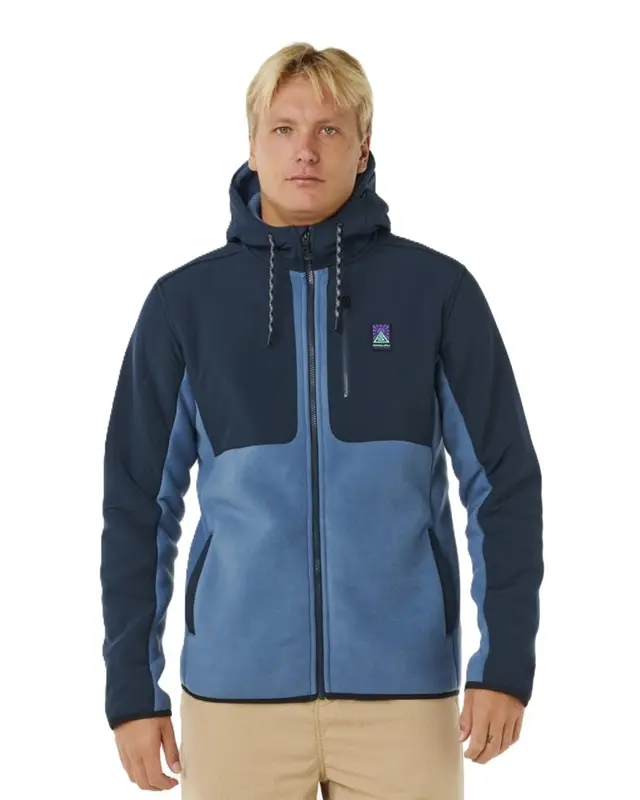 MOLETOM RIP CURL ANTI SERIES SEARCH ZIP BLUEFIN