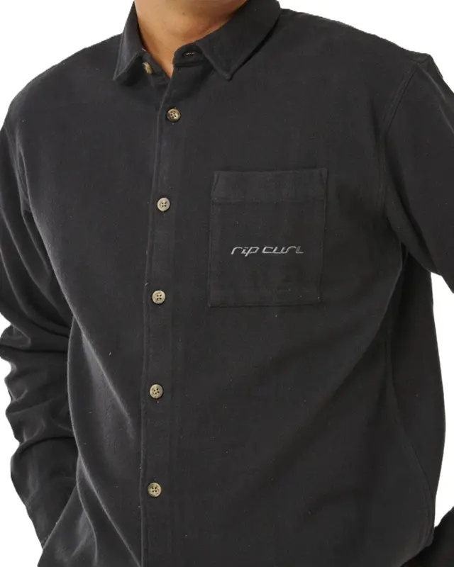 CAMISA RIP CURL INNER VISIONS FLANNEL WASHED BLACK