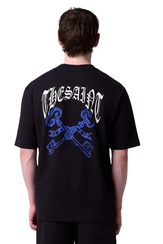 CAMISETA THESAINT UNIQUE CROSS WRENCH BLACK