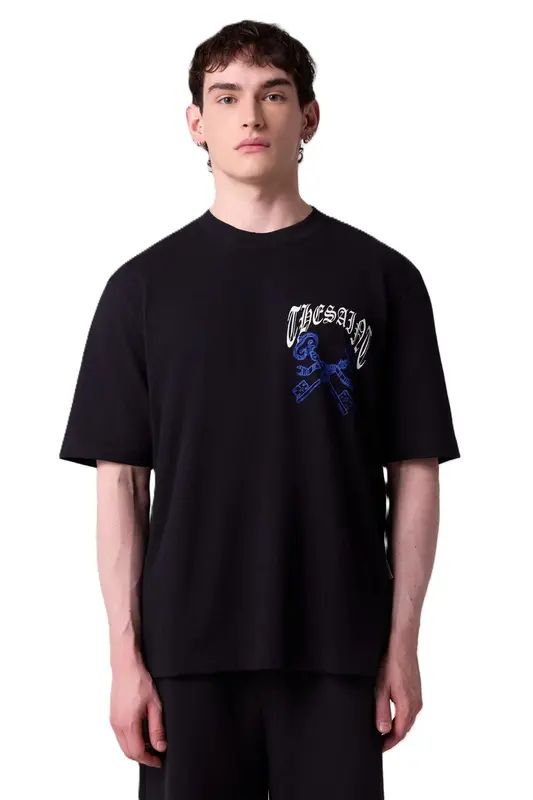 CAMISETA THESAINT UNIQUE CROSS WRENCH BLACK
