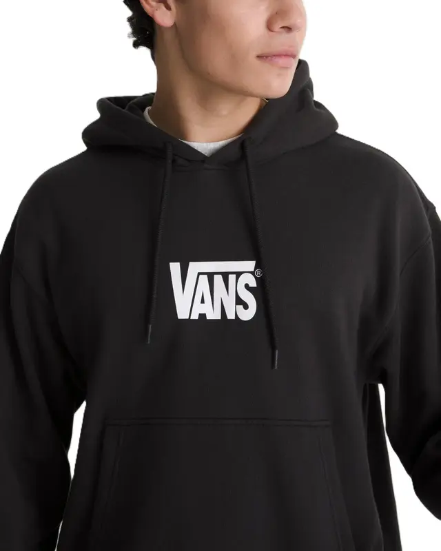 MOLETON VANS STRETCH LOGO PULLOVER BLACK