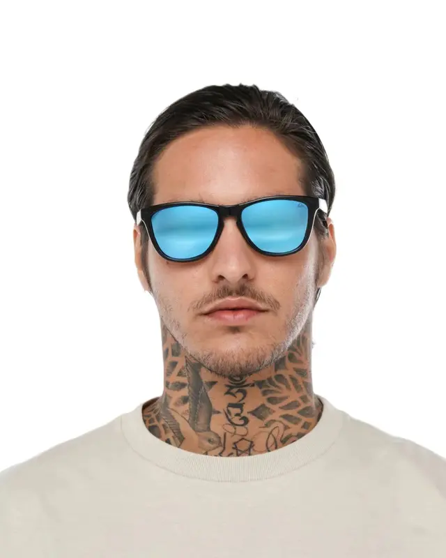 OCULOS QUIKSILVER MARESIAS PRETO/AZUL ESPELHADO PRETO/AZUL ESPELHADO