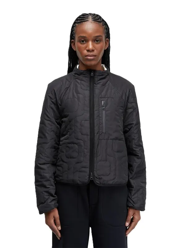 JAQUETA OSKLEN MATELASSE CALCADAO DOUBLE FACE PRETO/OFFWHITE