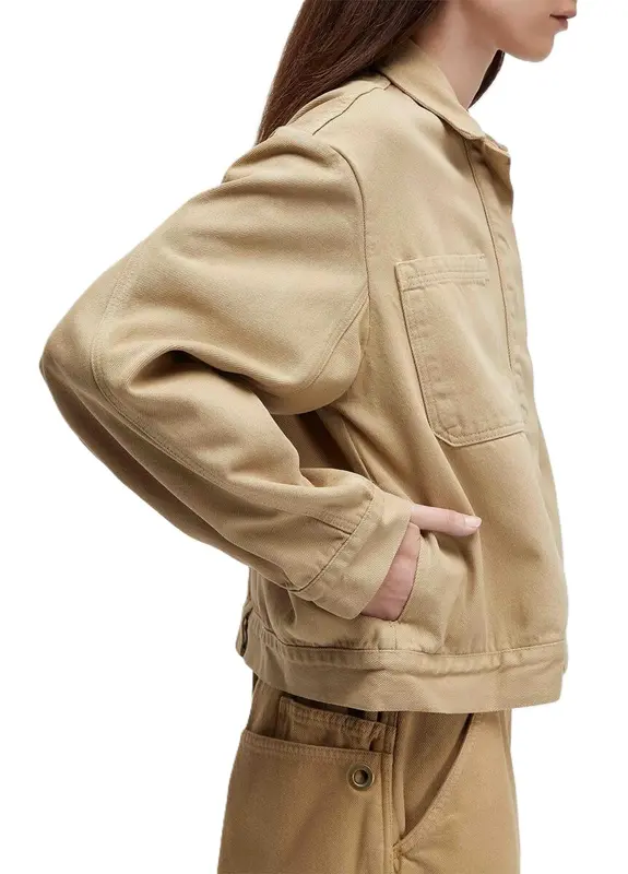 JAQUETA OSKLEN OVERSHIRT BOLSOS DENIM CAQUI