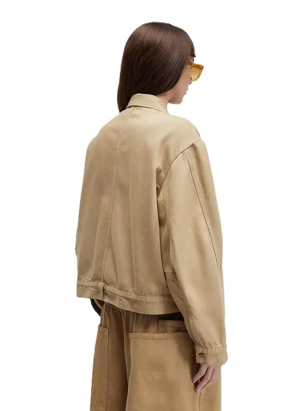 JAQUETA OSKLEN OVERSHIRT BOLSOS DENIM CAQUI