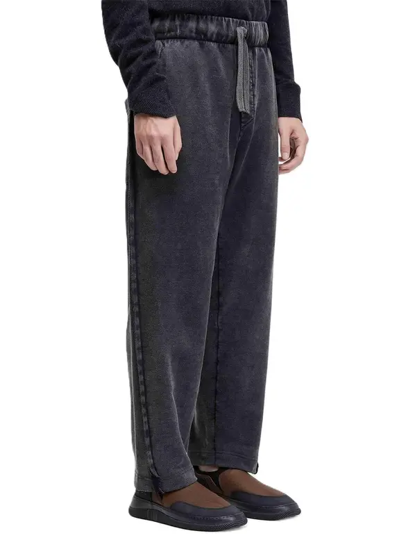 CALCA OSKLEN MOLETOM RAW SEAM PRETO