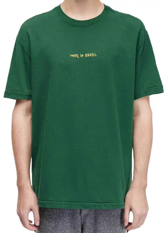 CAMISETA OSKLEN MADE IN BRAZIL BORDADO VERDE