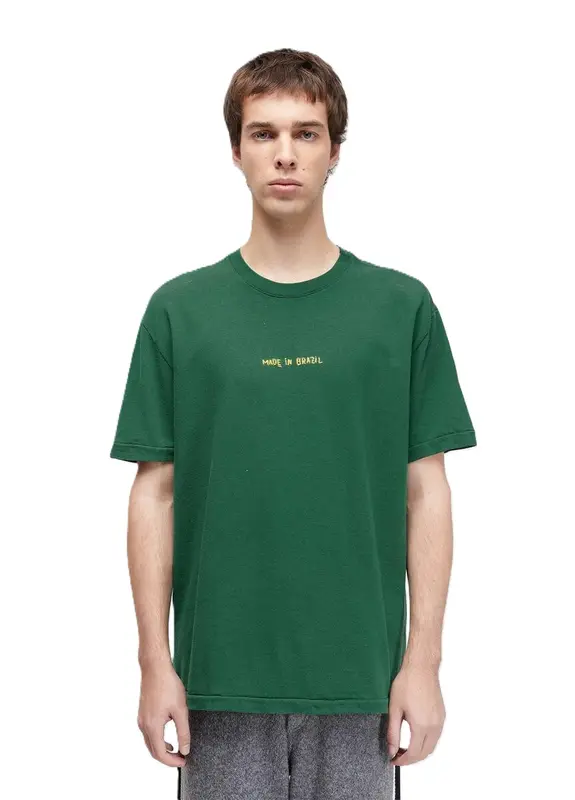 CAMISETA OSKLEN MADE IN BRAZIL BORDADO VERDE