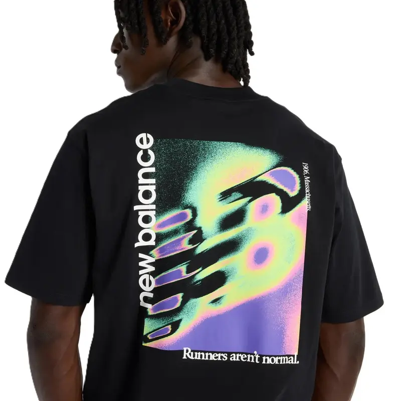 CAMISETA NEW BALANCE NEON HEAT MAP PRETO