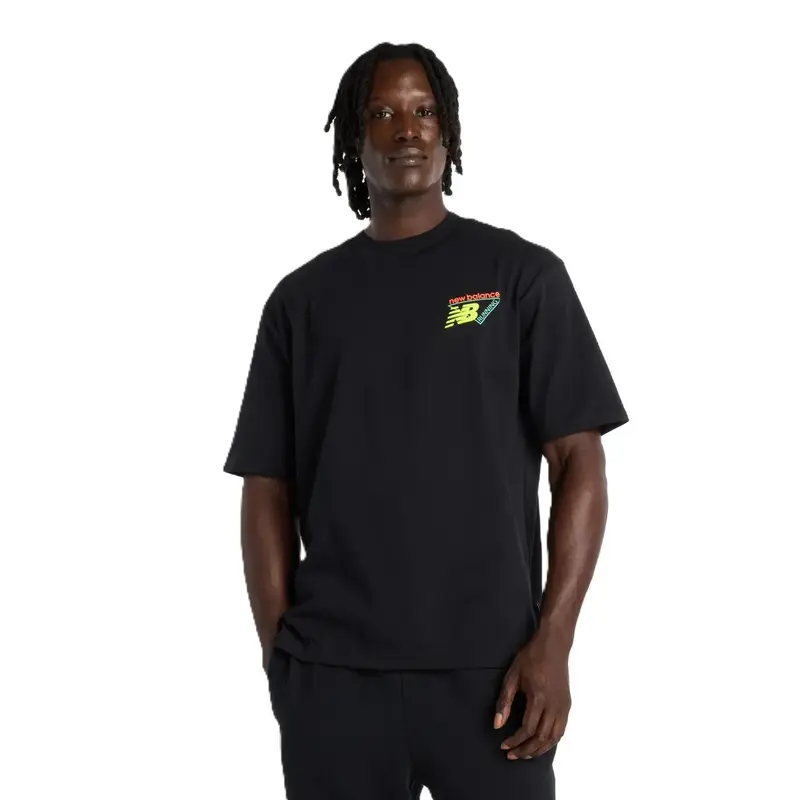 CAMISETA NEW BALANCE NEON HEAT MAP PRETO