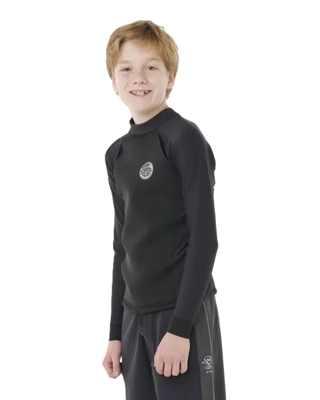 LYCRA RIP CURL FLASHBOMB ZIP FREE BLACK