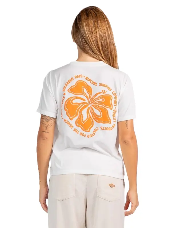 CAMISETA RIP CURL SURF PUFF PARTY PACK RELAXED BONE