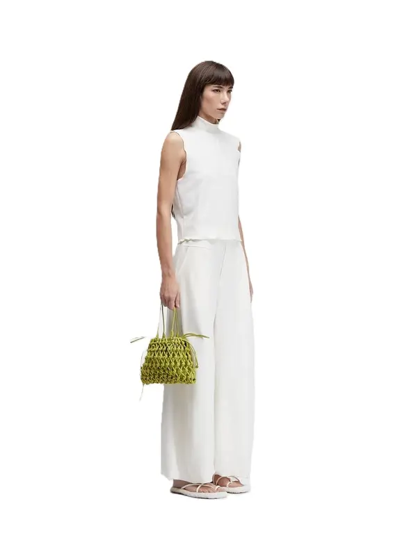 CALCA OSKLEN RECORTES TEXTURA OFF WHITE