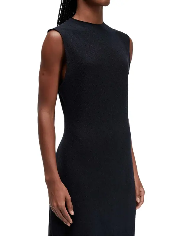 VESTIDO OSKLEN MIDI WOOL PRETO