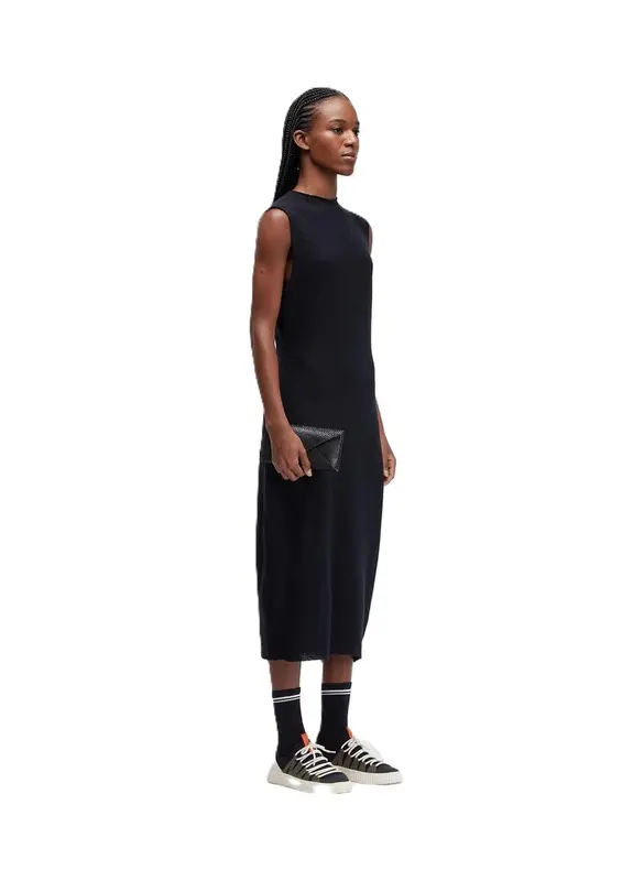 VESTIDO OSKLEN MIDI WOOL PRETO