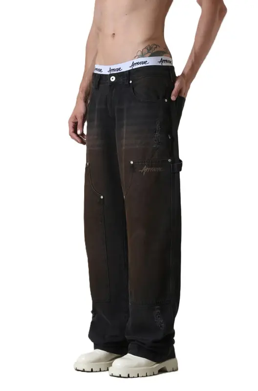 CALCA BAGGY APPROVE JEANSWEAR DIRTY BROWN