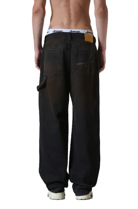 CALCA BAGGY APPROVE JEANSWEAR DIRTY BROWN