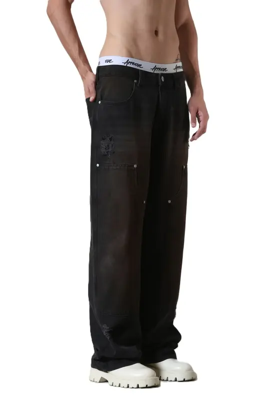 CALCA BAGGY APPROVE JEANSWEAR DIRTY BROWN