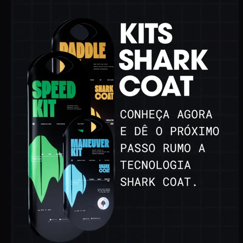 KIT SHARKCOAT PELE SINTETICA PADDLE TRANSPARENTE