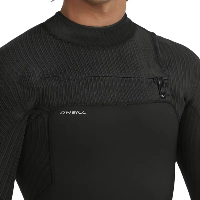 LONG JOHN ONEILL HYPERFREAK 4/3 CHEST ZIP BLACK/BLACK