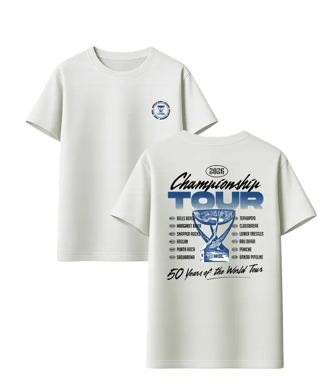 CAMISETA WSL TOUR 2026 BRANCO