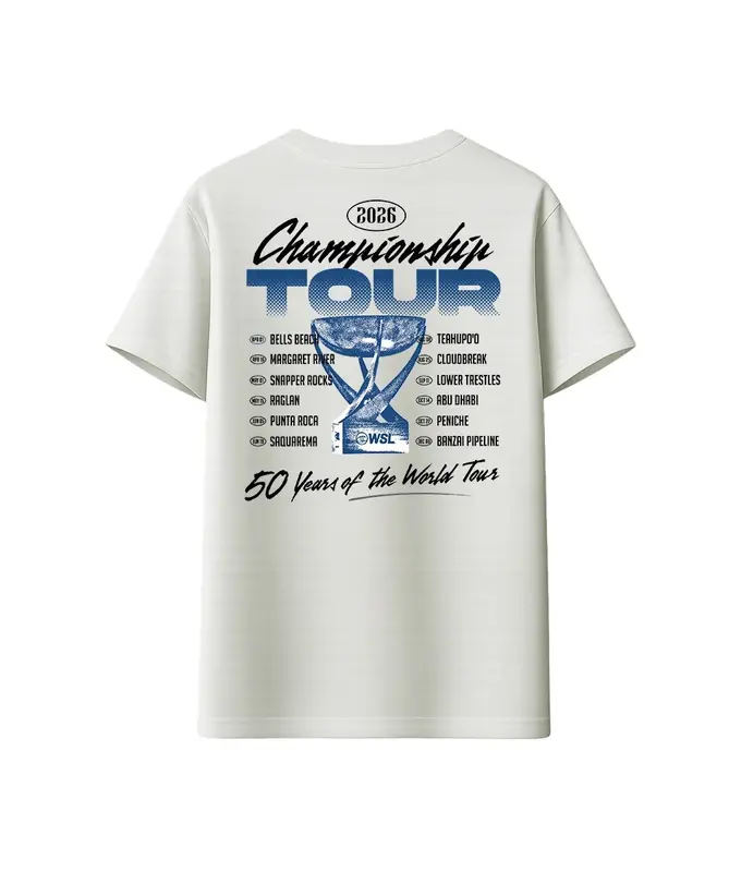 CAMISETA WSL TOUR 2026 BRANCO
